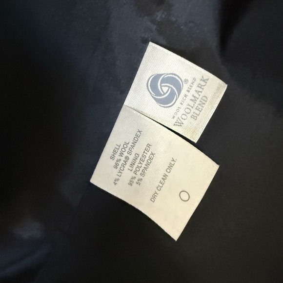 Classiques Entier Women's 10 Black long coat wool blazer style structured - Picture 7 of 14